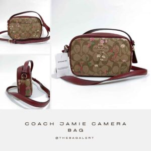 Mini Jamie Camera Bag In Signature Canvas With Wildflower Print