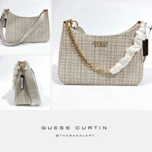 Curtin Top-Zip Tweed Shoulder Bag