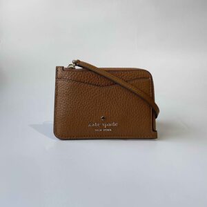 Leila Pebbled Leather Small Cardholder Wristlet