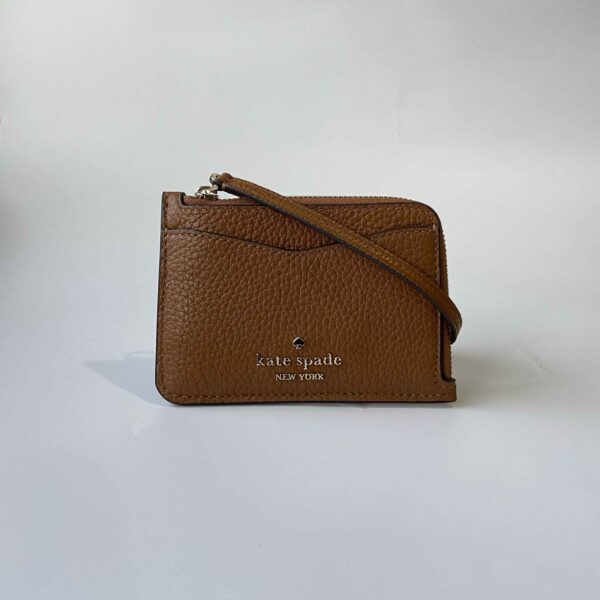 Leila Pebbled Leather Small Cardholder Wristlet