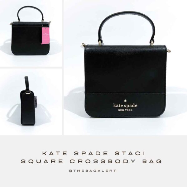 Staci Square Crossbody in Saffiano Leather