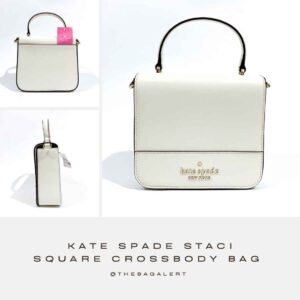 Staci Square Crossbody in Saffiano Leather