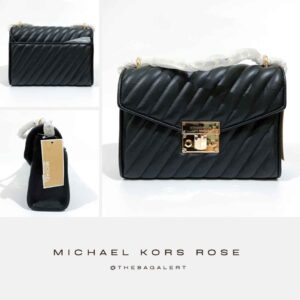 Rose Medium Quilted Shoulder Bag