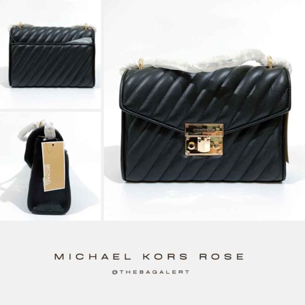 Rose Medium Quilted Shoulder Bag