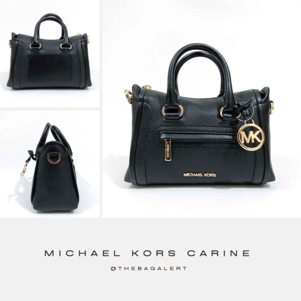 Carine Extra-Small Pebbled Leather Satchel