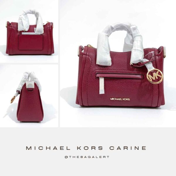 Carine Extra-Small Pebbled Leather Satchel