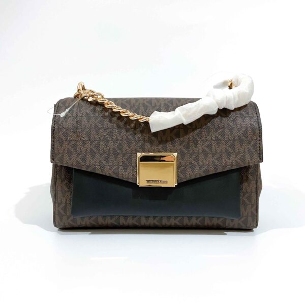 Lita Medium Two-Tone Logo Crossbody Bag - Image 2