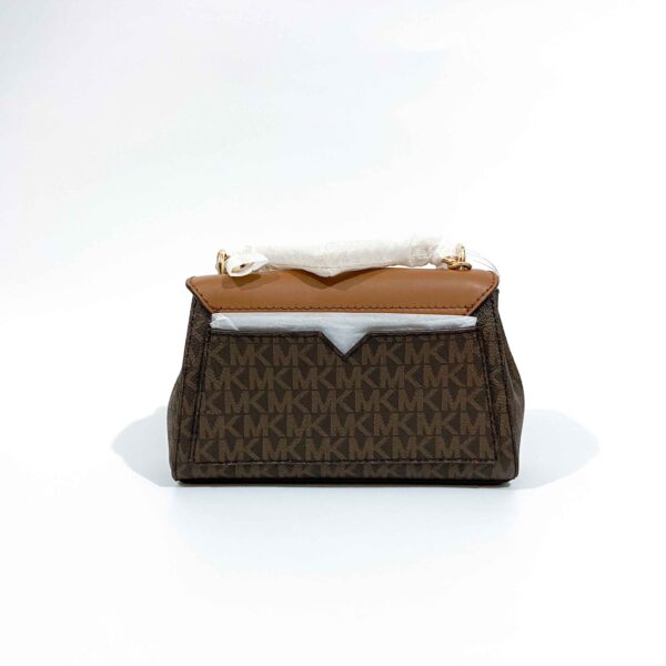 Lita Small Two-Tone Logo and Leather Crossbody Bag - Image 4