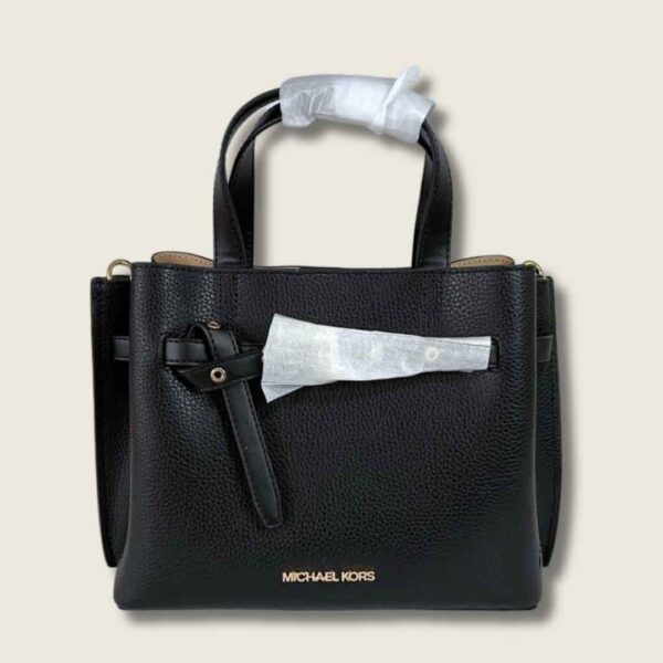 Emilia Small Pebbled Leather Satchel
